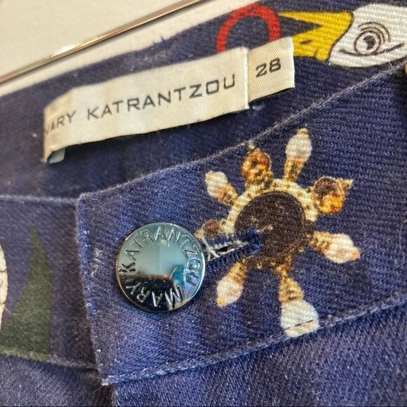 MARY KATRANTZOU SZ 28 Celebrity Designer Symbol Skinny Mid-Rise Jeans - Picture 7 of 8